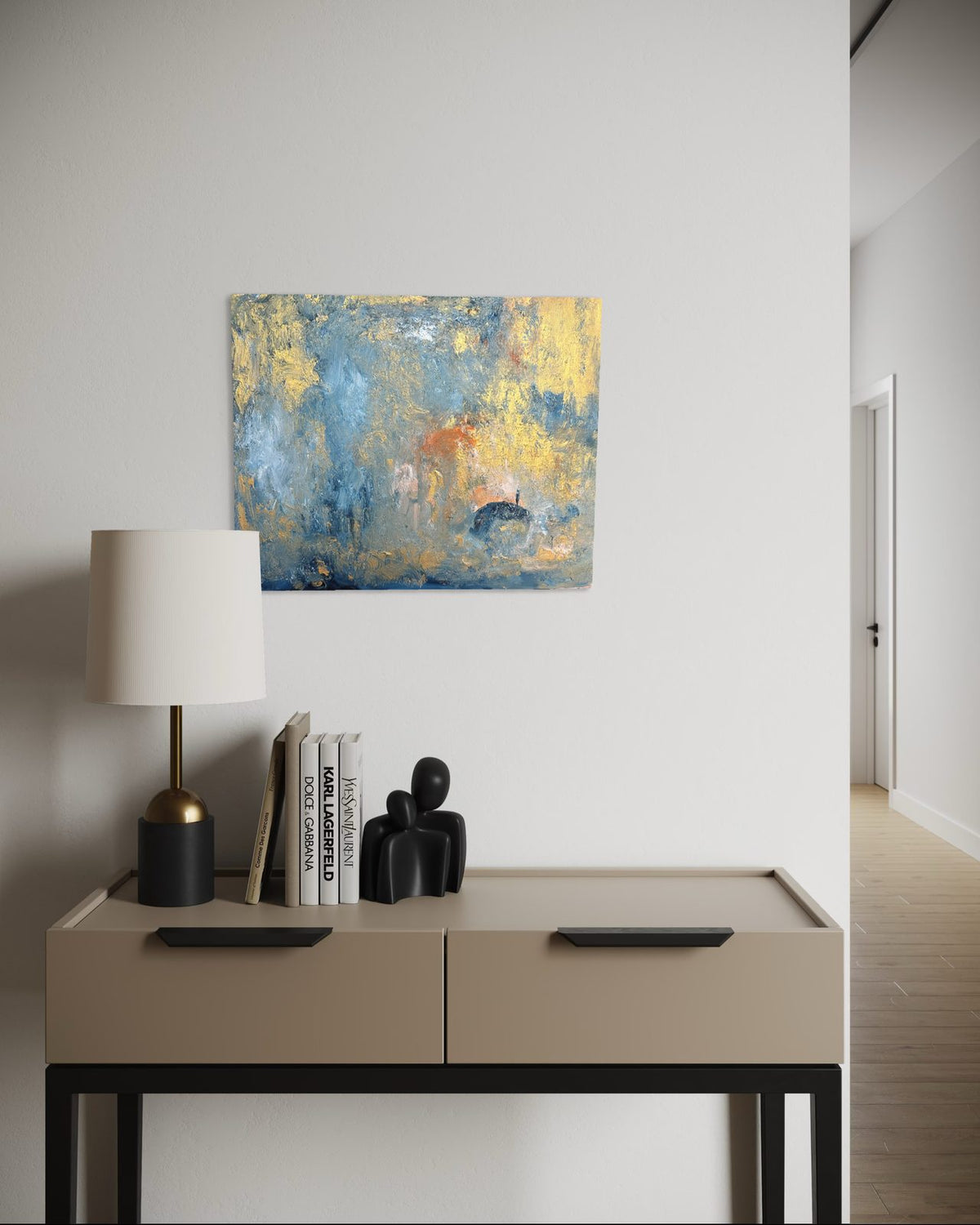 Golden Shower by ArtiR — original acrylic painting, view 3