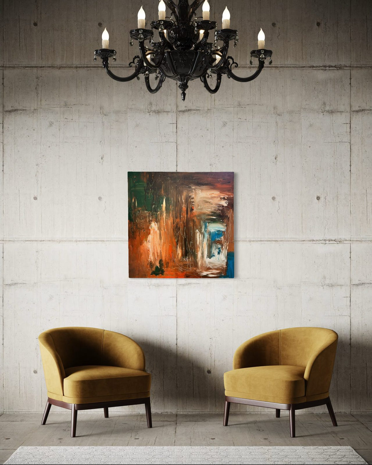 New Beginnings I by ArtiR — original acrylic painting, view 7