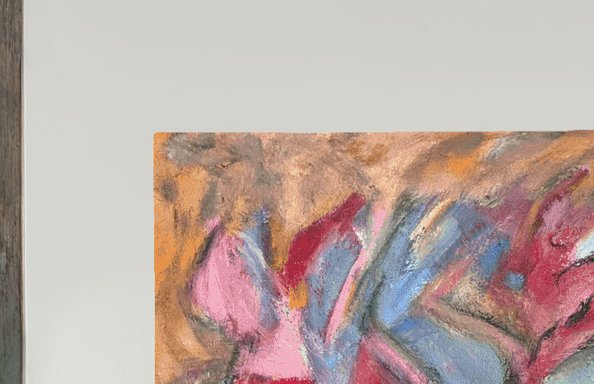 Cosmic Dance by ArtiR — original acrylic painting, view 7 — close-up detail
