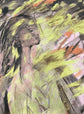 Reflections by ArtiR — original mixed media painting, view 2 — close-up detail