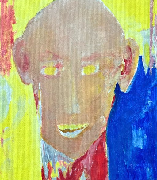 Remote Viewing — original abstract artwork by Malibu artist ArtiR — close-up detail