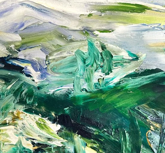 Stranik by ArtiR — original mixed media painting, view 8 — close-up detail