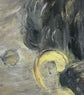 Golden Sunset — original mixed media painting by Malibu artist ArtiR — close-up detail