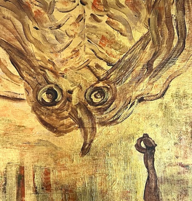 Dream — original acrylic painting by Malibu artist ArtiR — close-up detail