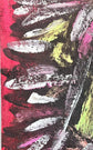 Beneath the Surface — original mixed media painting by Malibu artist ArtiR — close-up detail