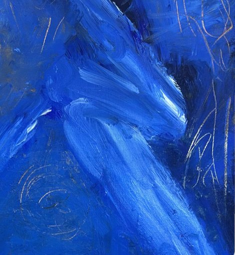 Shaman’s Song by ArtiR — original acrylic painting, view 5 — close-up detail