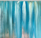 Lost in the Blue — original acrylic painting by Malibu artist ArtiR — close-up detail