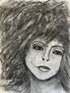 Projecting Reality — original charcoal drawing by Malibu artist ArtiR