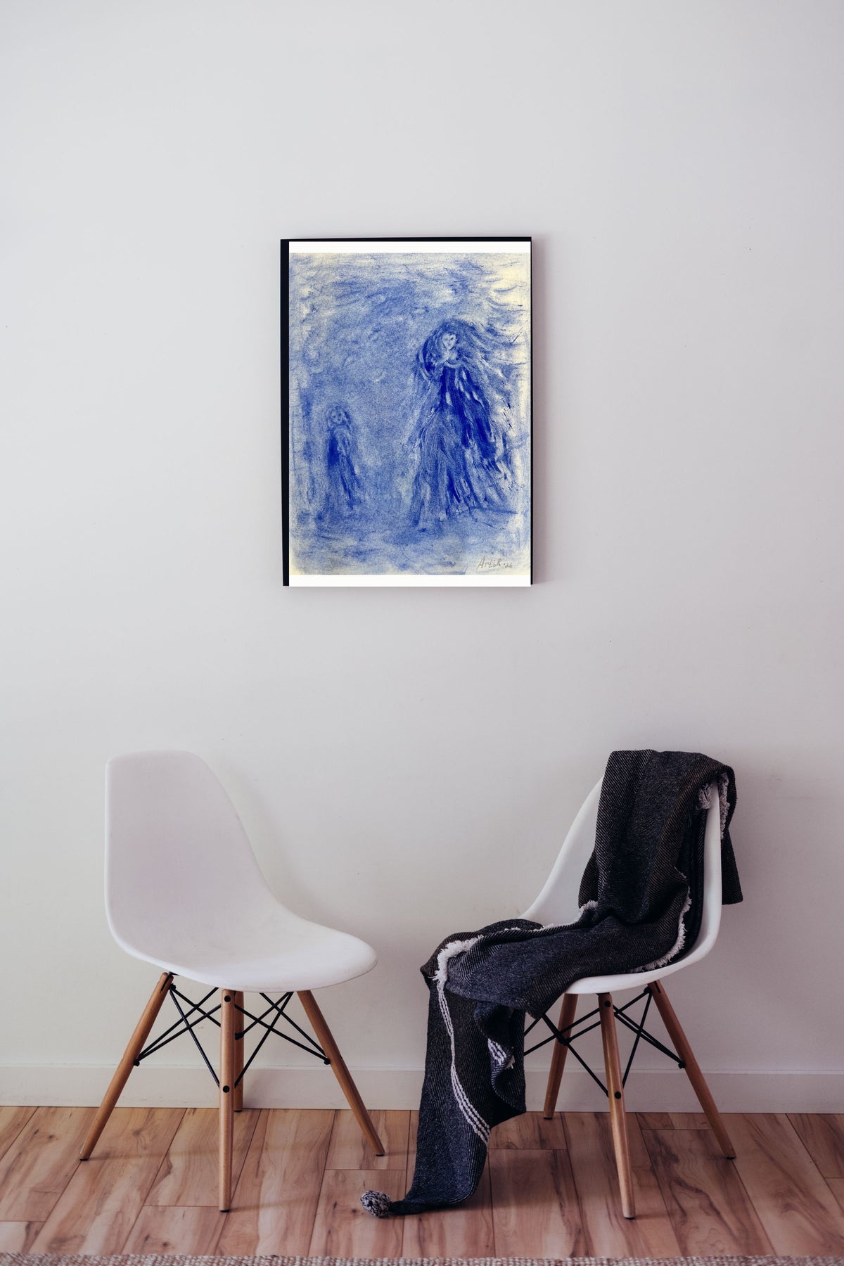 She Meets Herself shown in a room — frame shown for viewing purposes only, not included