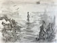 The Unknown — original charcoal drawing, signed